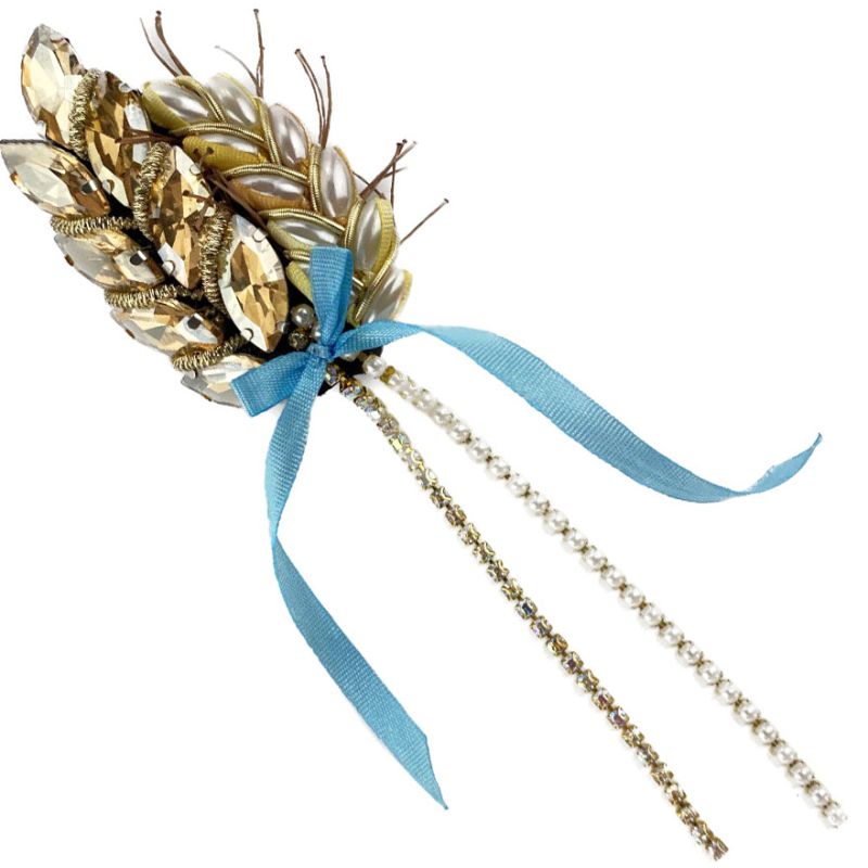 Zarmilkas Брошь "Золотистые колосья" РК-04-24