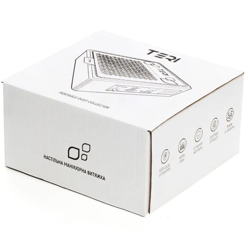 TERI 800 M Manicure hood black desktop (gold mesh)
