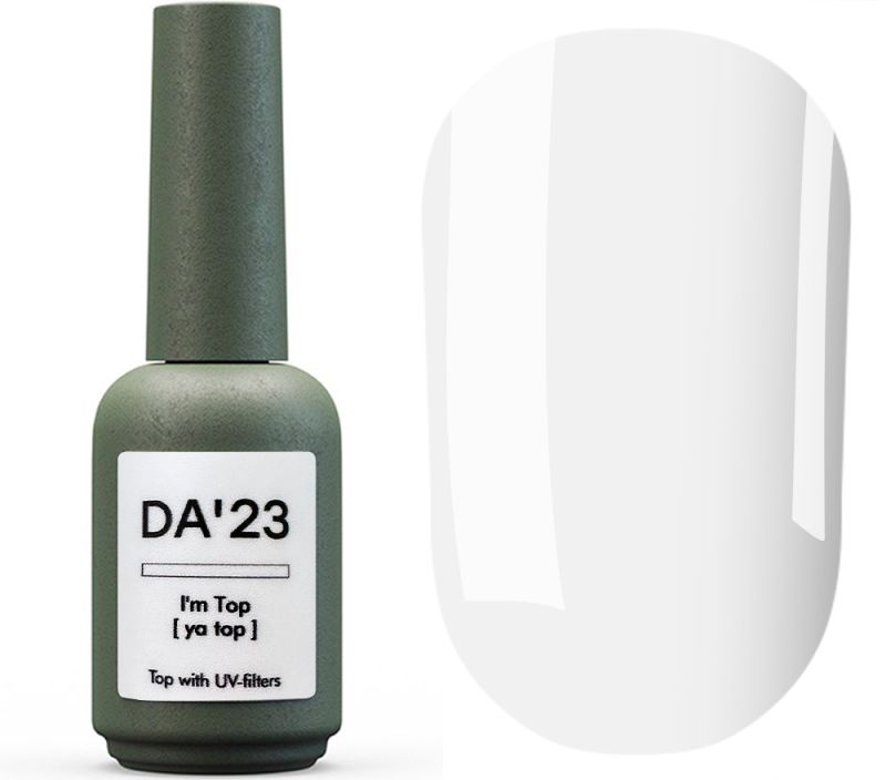 DA_23 Top without sticky layer with UV-filter I'm Top [ya top], 14 ml