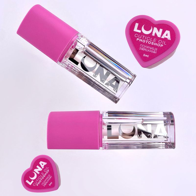 LUNA Dry cuticle oil with strawberry and cream scent Photoshop Oil, 5 ml