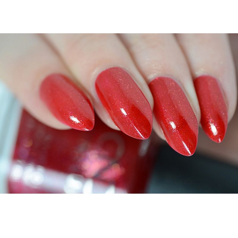 Лак CND Vinylux Weekly Polish - 288 Kiss of Fire (червоний із золотими блискітками), 15 мл