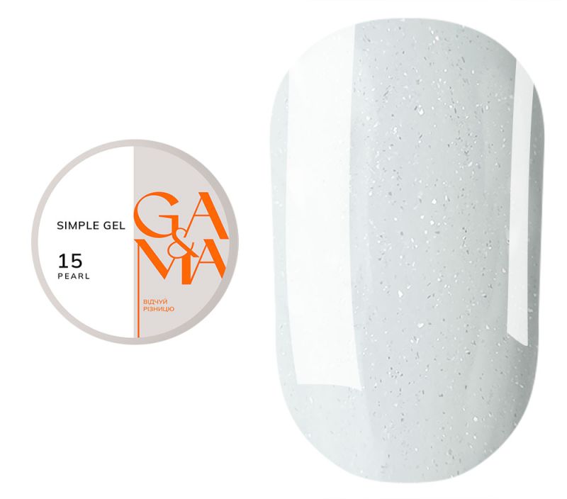 GA&MA Gel sample Simple gel 015 Pearl, 15 ml