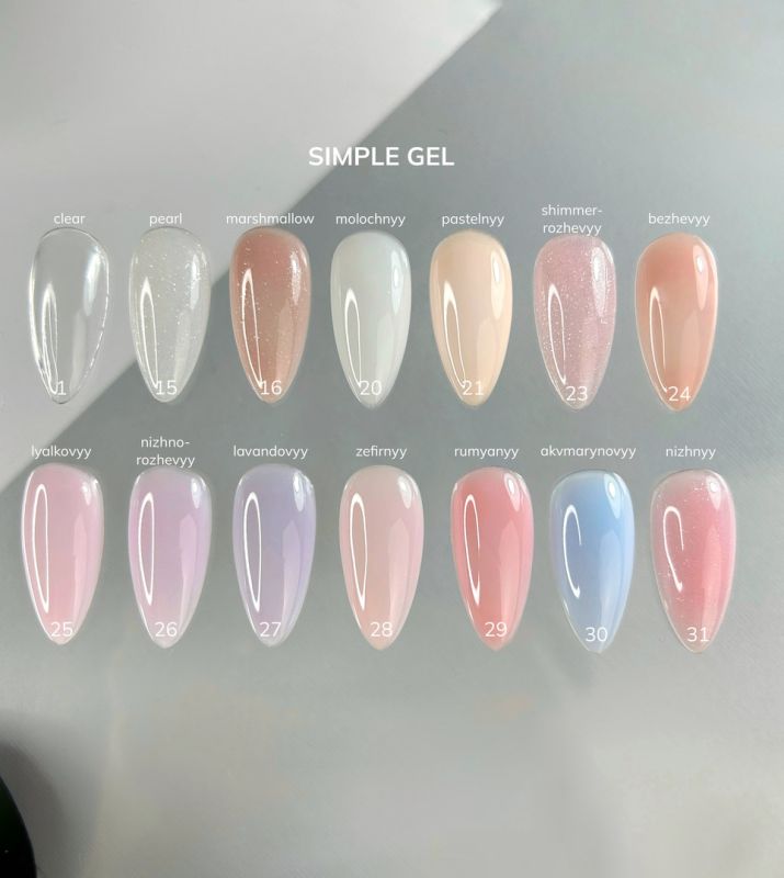 GA&MA Gel simple Simple gel 001 Clear, 30 ml