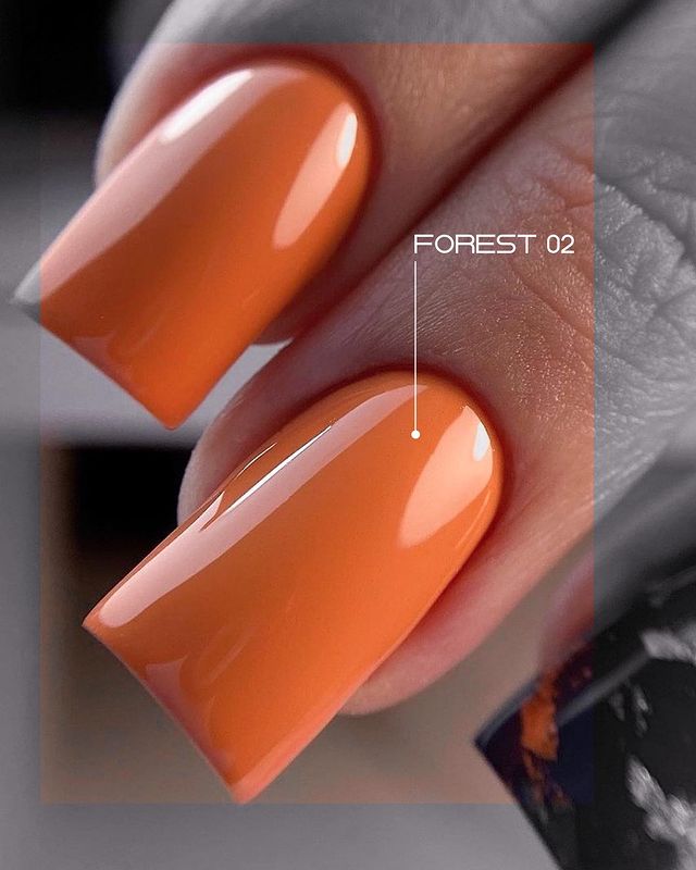 Toki Toki Gel nail polish Forest FS02 (coral orange, enamel), 5 ml
