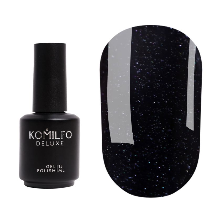 Komilfo Glitter Top - топ для гель-лака с глиттером без липкого слоя, 15 мл