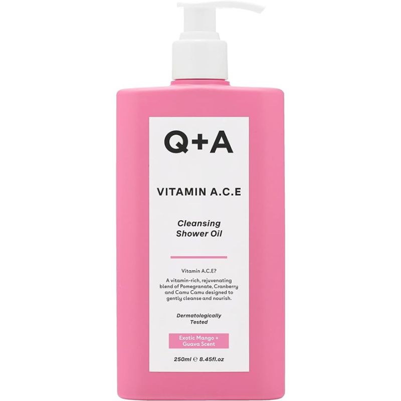 Q+A Витаминизированное масло для душа Vitamin A.C.E Cleansing Shower Oil, 250 мл