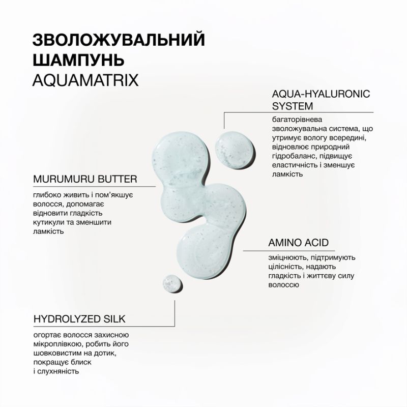 Triology Зволожувальний шампунь для всіх типів волосся Aquamatrix, 500 мл