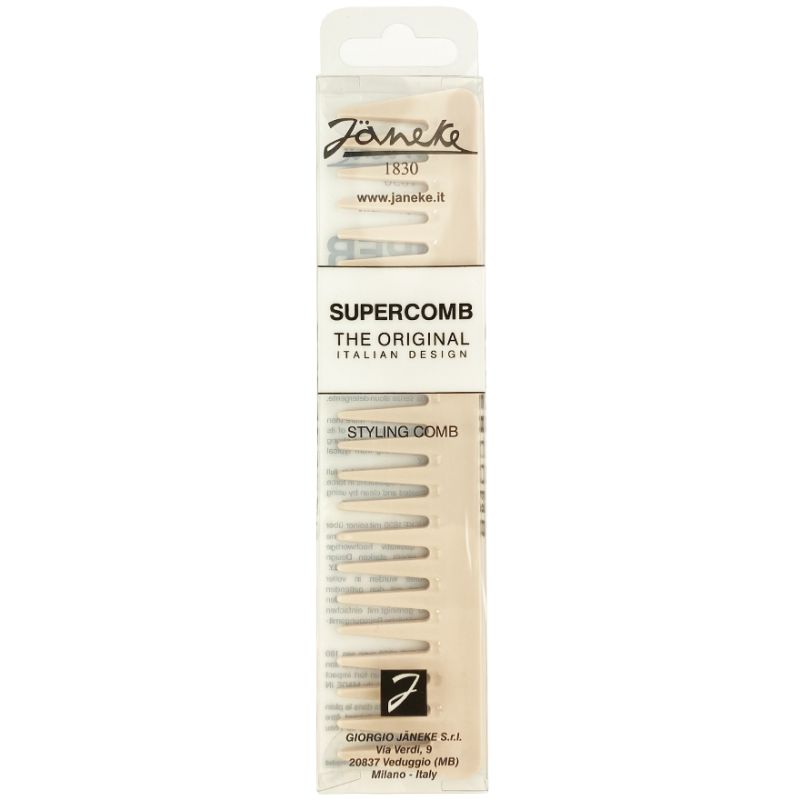 Janeke Supercomb Hair Comb Beige