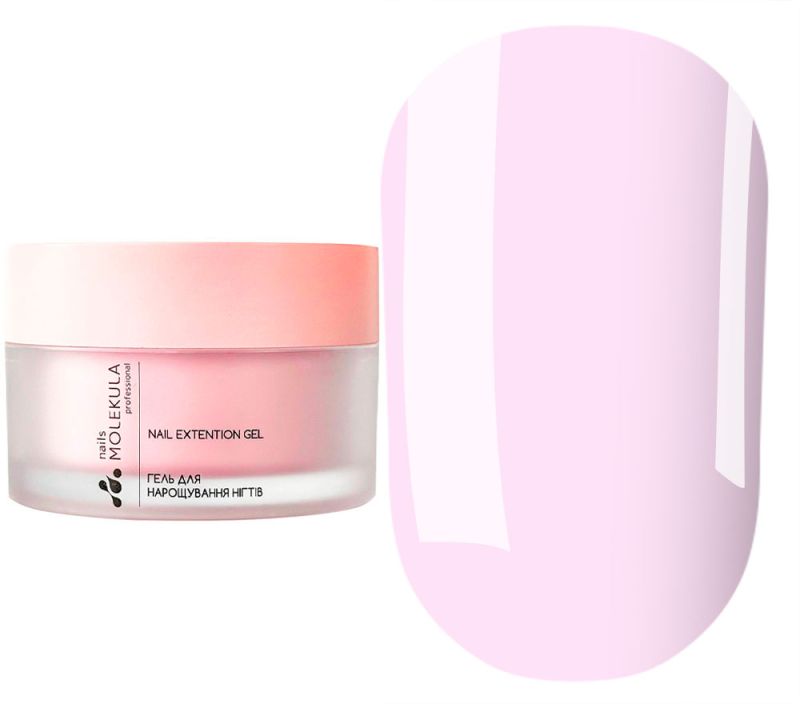 Molekula моделюючий гель Builder Builder gel MOUSSE MB203 PASTEL PINK, 30 мл