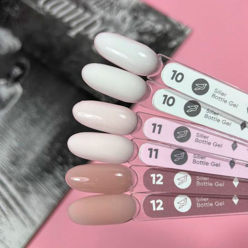Siller Гель для нігтів Bottle Gel №10 (молочний), 15 мл