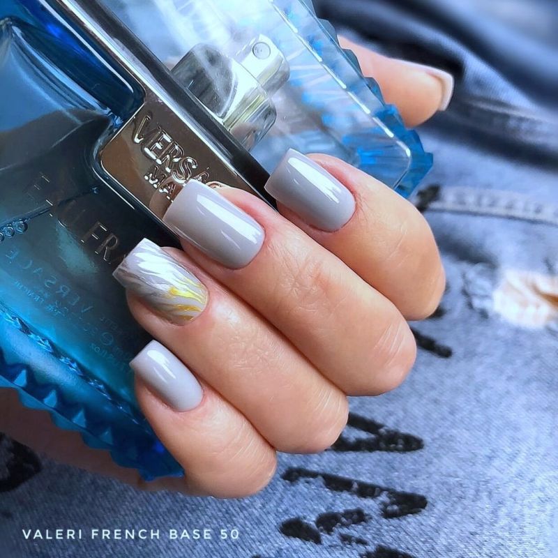 Valeri База для ногтей Color Base 050 (насыщенный серый), 12 мл