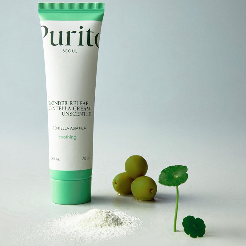 Purito Centella Cream for sensitive skin Seoul Wonder Releaf Centella Cream Unscented, 50 ml