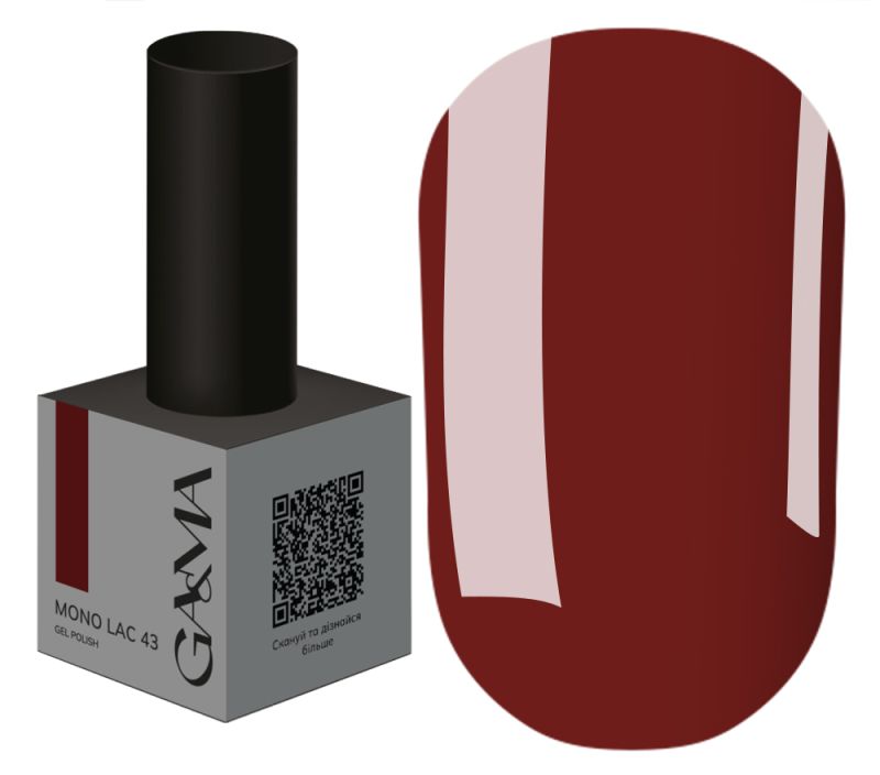 Gemely (ex. GA&MA) Гель-лак однофазний Mono Lac gel polish 043, 6 мл
