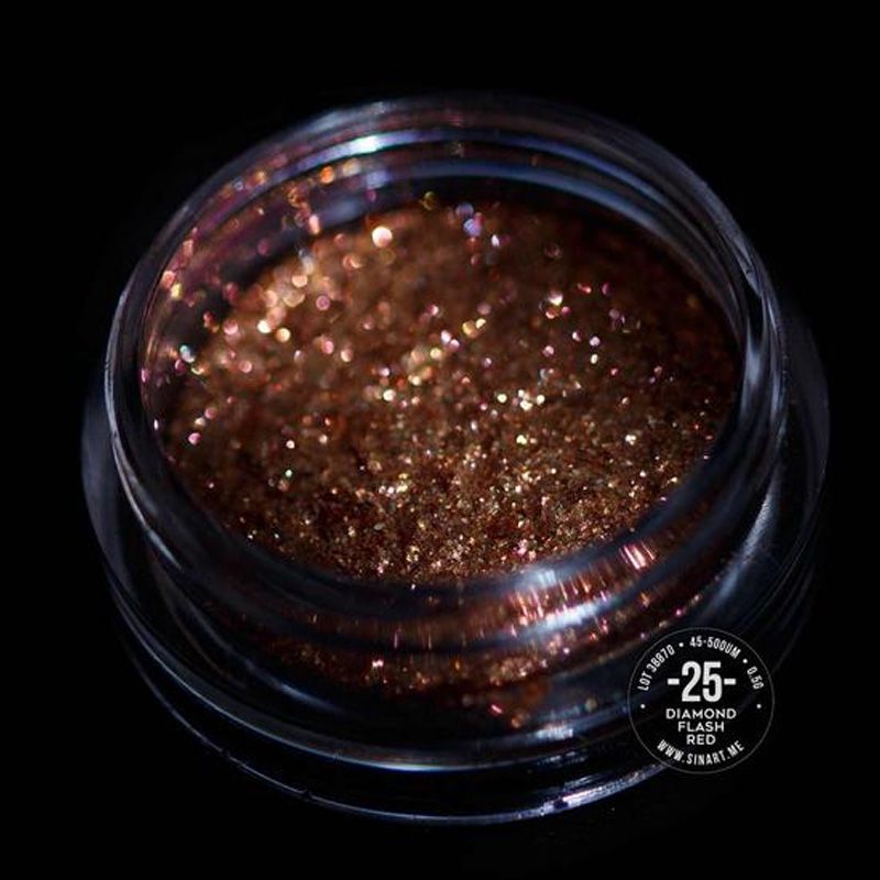 SINART Пігмент для повік Diamond Flesh Red №25 (мідно-червоний), 0,5 г
