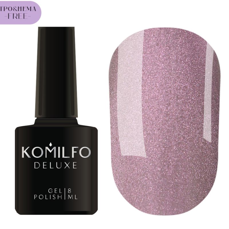 Gel varnish Komilfo DeLuxe Termo C003 (light brown, when heated - bright light green), 8 ml