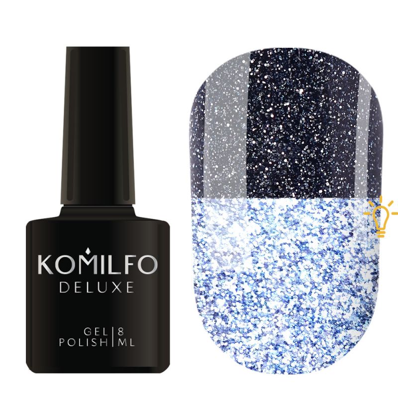 Komilfo Luminous Collection L007 (темный сине-серый, светоотражающий), 8 мл