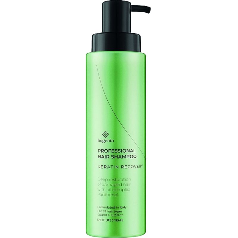BOGENIA Hair shampoo "Keratin restoration", 400 ml