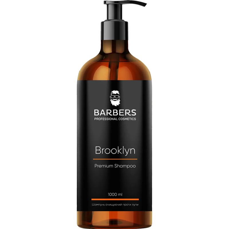 BARBERS Шампунь для мужчин против перхоти Brooklyn, 1000 мл