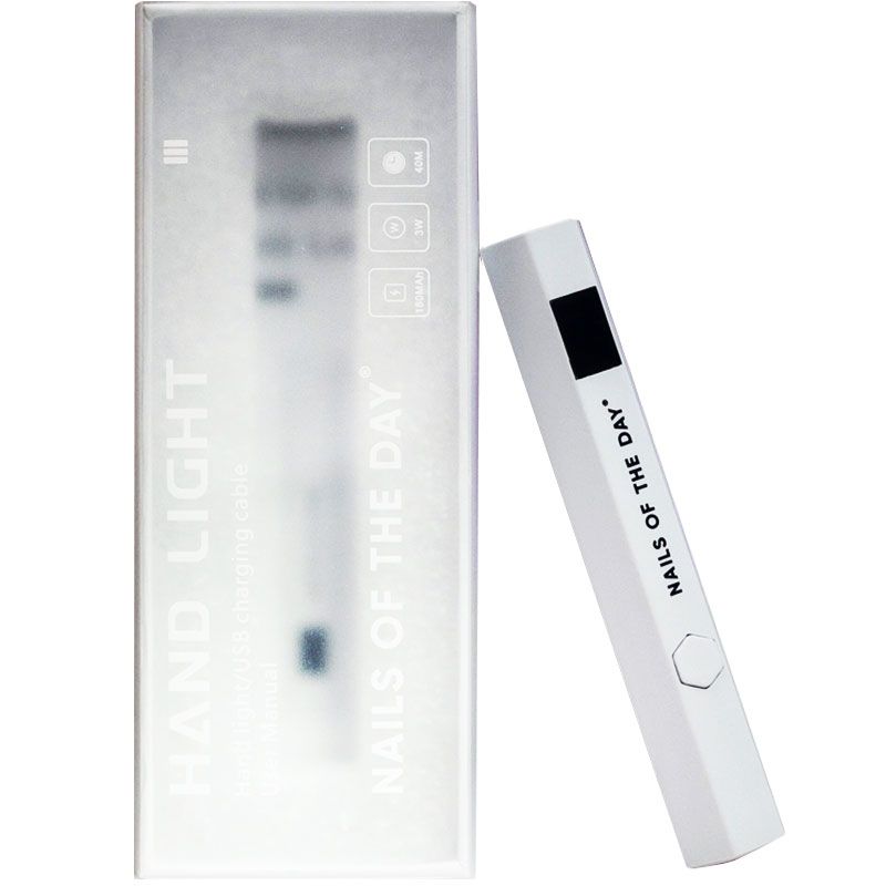Nails Of The Day Портативный УФ фонарик Nail lamp, White