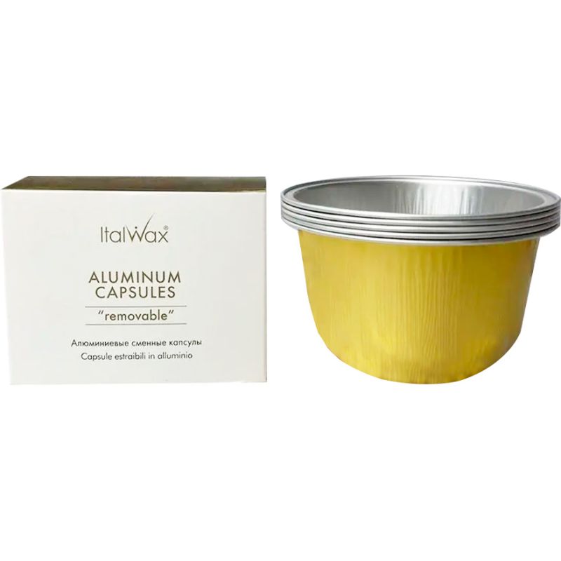 ITALWAX Капсула алюминиевая съемная для воскоплава GloWax, 5шт