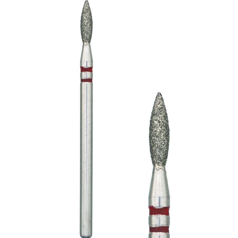Nisima Насадка алмазна укорочена P872f023 (полум'я, м'яка насічка)