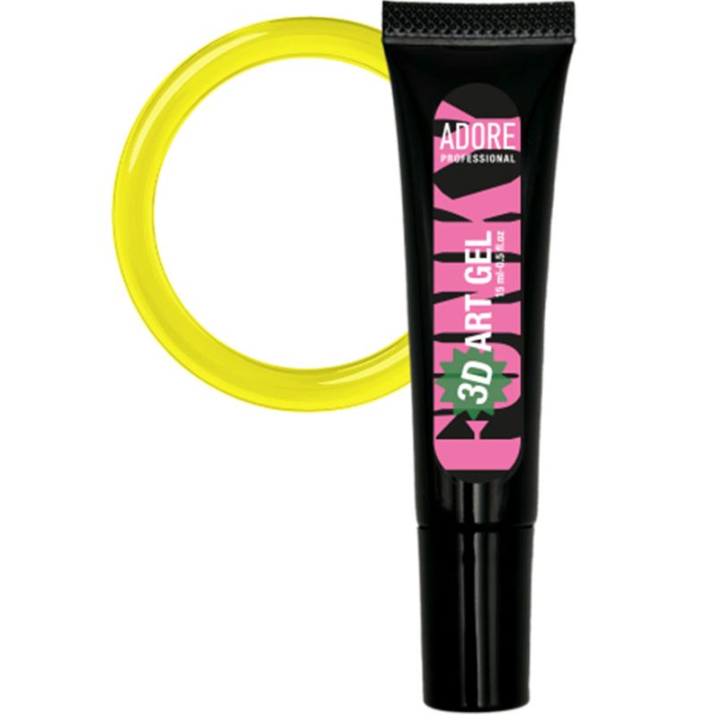 ADORE Professional Gel in a tube for three-dimensional designs 3D Funky Art Gel No. 01, 15 ml