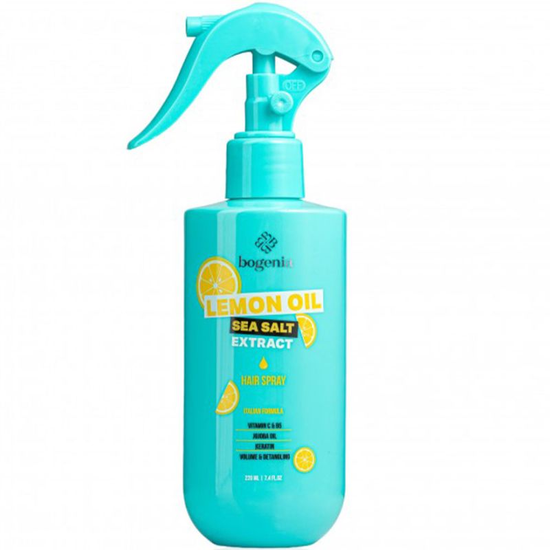 BOGENIA Спрей для волос Lemon Oil & Sea Salt Spray, 220 мл
