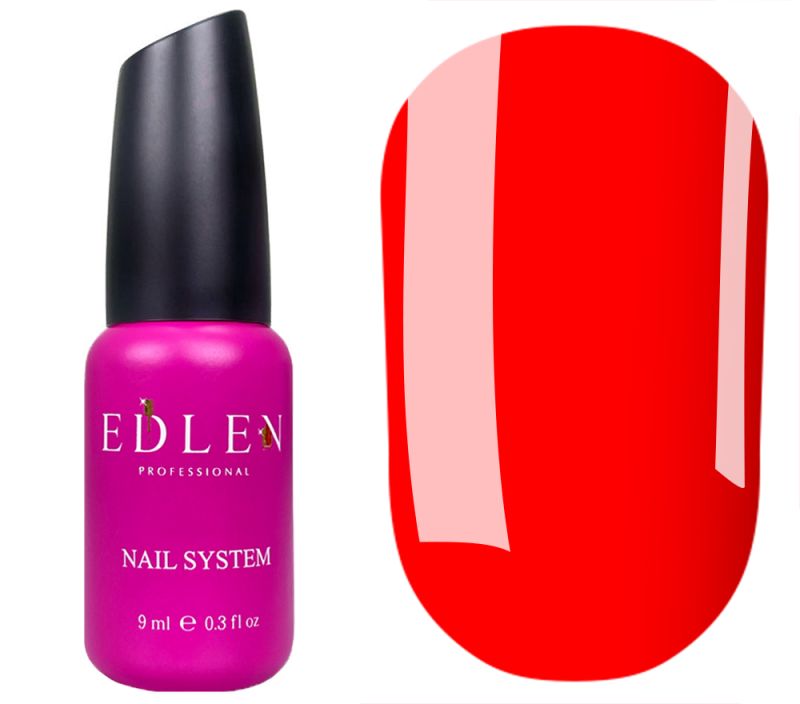 Edlen Nail base Cover base Neon 46 (red, neon), 9 ml
