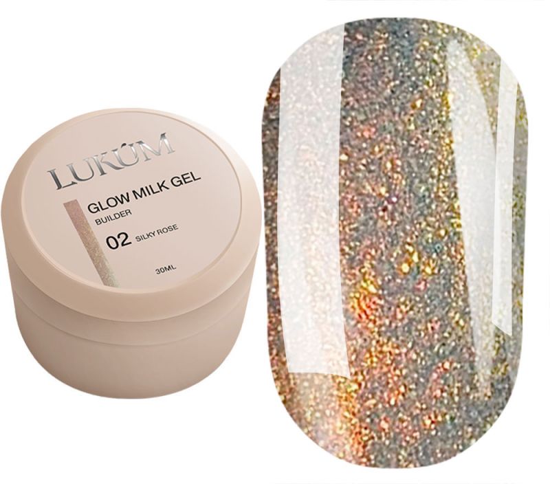 Lukum Гель для нігтів New Glow Milk Gel 02, 30 мл