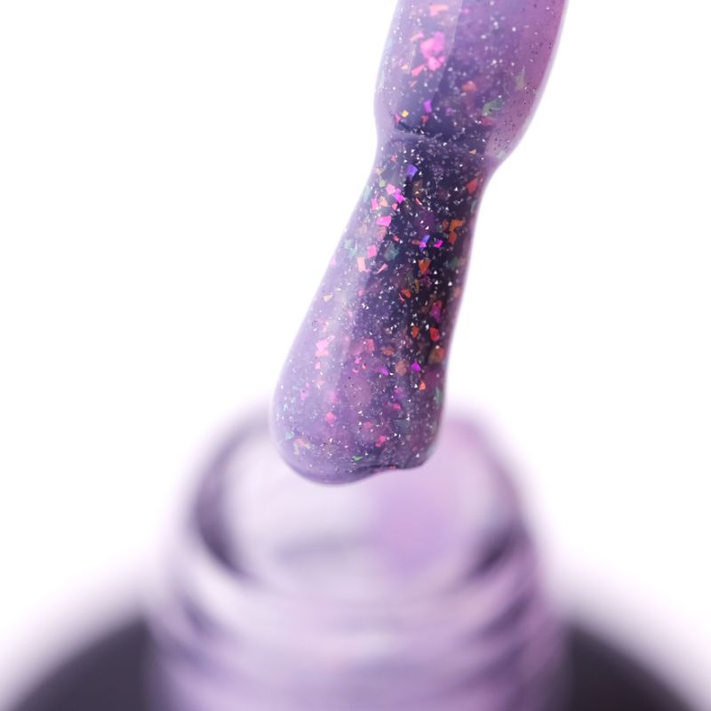 SAGA professional LIQUID GEL 24 (лавандовый с микроблеском и хлопьями, светоотражающий), 15 мл
