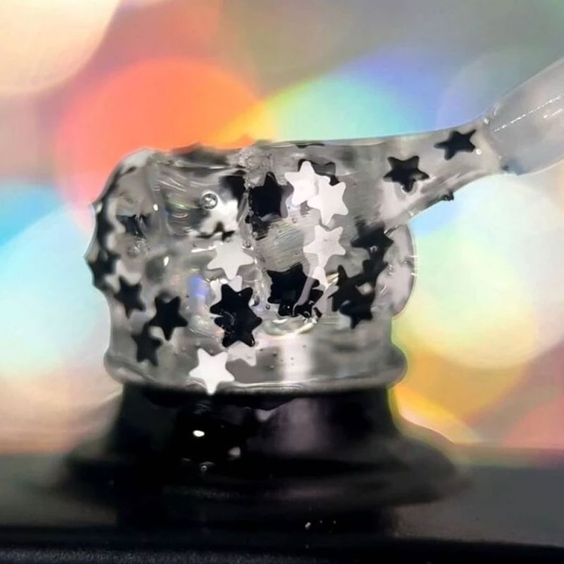 Nails Of The Day Nail top Party top No. 02 (transparent with fine shimmer), 10 ml