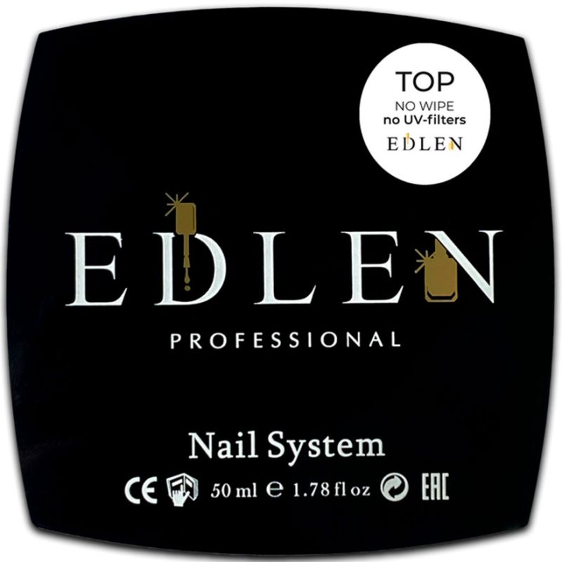 Edlen Top for nails Top no wipe no UV-filters, 50 ml