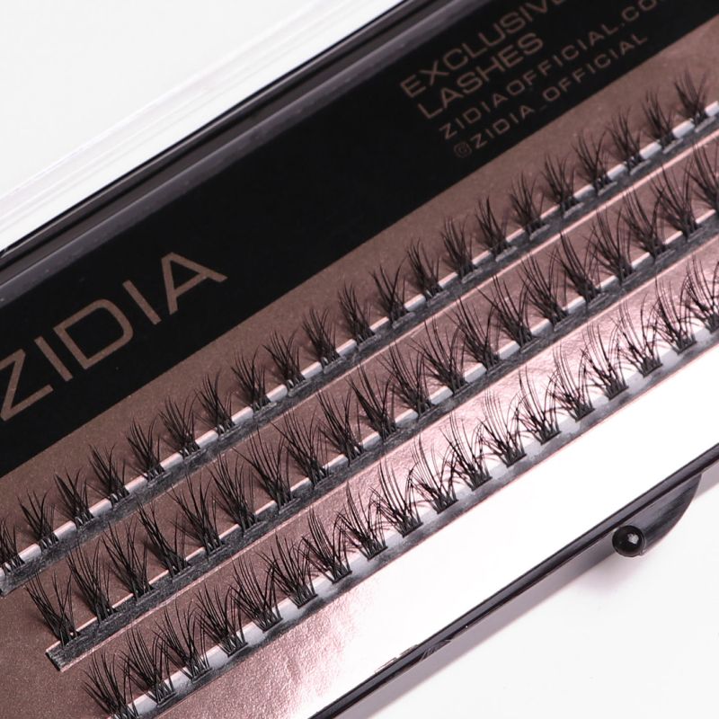 ZIDIA Cluster lashes Вії-пучки 20D Flame Series C 0,10 Mix S (3 стрічки, розмір 8, 9, 10 мм)