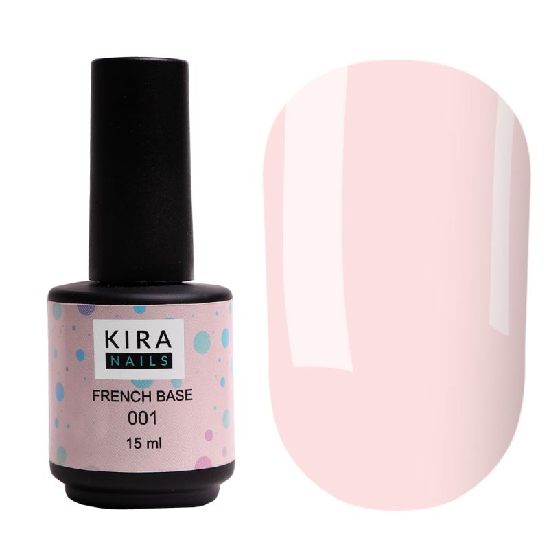 Kira Nails French Base 001 (light pink), 15 ml