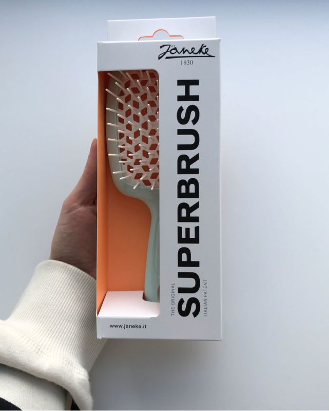 Janeke Superbrush Hair Brush Tiffani with White