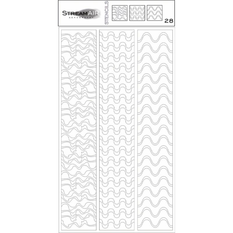 StreamAIR Airbrush stencil No. 28