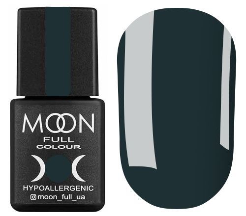 MOON FULL color Gel polish gel-varnish No. 187 (dark slate gray, enamel), 8 ml