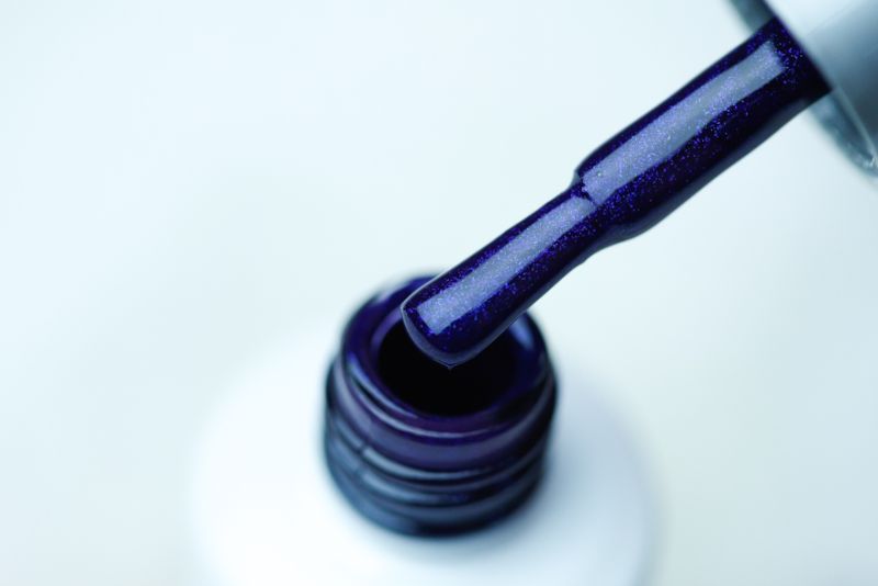 Gel varnish Atica Falling Stars GPM86 (blue, micro-shine), 7.5 ml