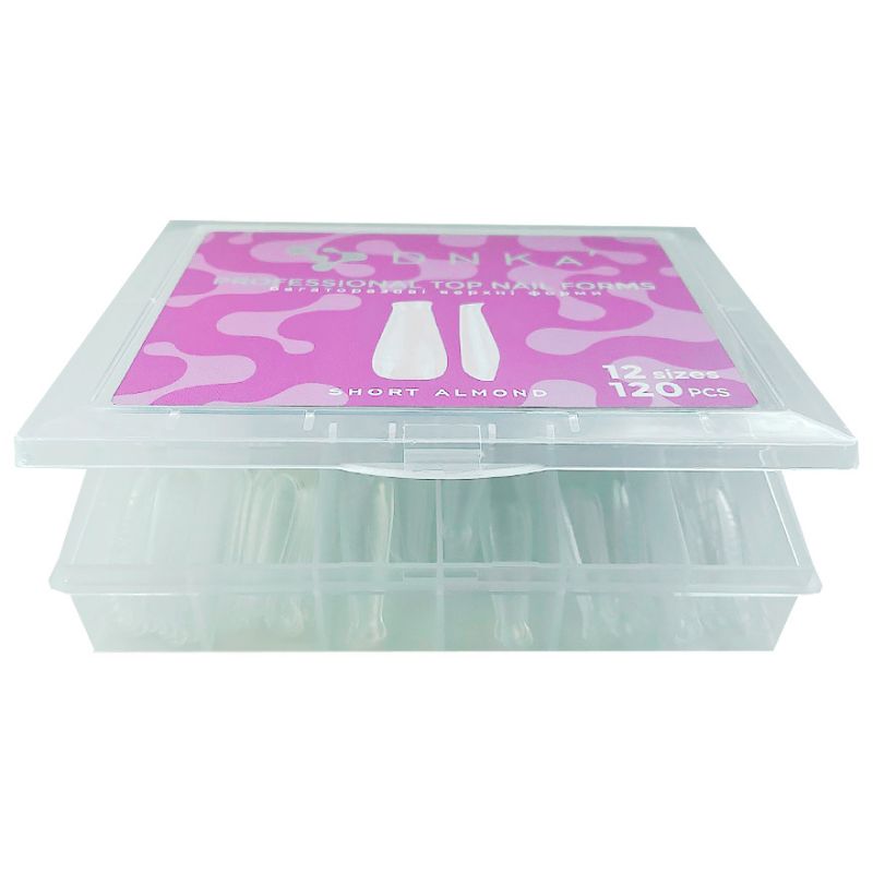 DNKa Top forms for modeling Top Nail Forms Short Almond, 120 pcs