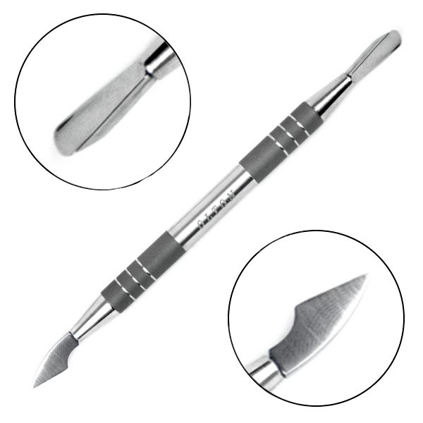 OLTON double-sided manicure scapula (manicure pusher, scraper)