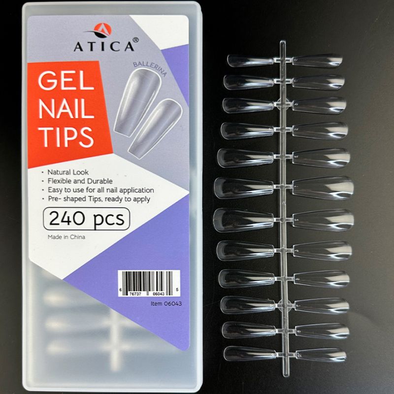 Atica Gel tips for extensions Ballerina, 240 pcs