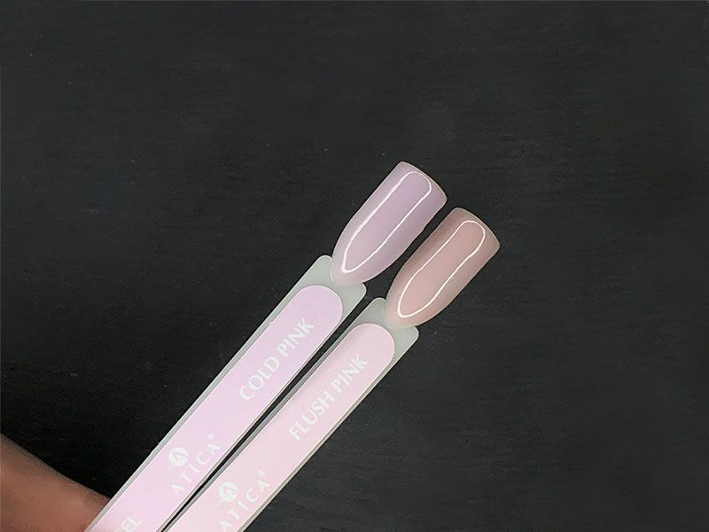 Каучуковая камуфлирующая база Atica Base Gel Flush Pink (нежно-персиковый), 15 мл