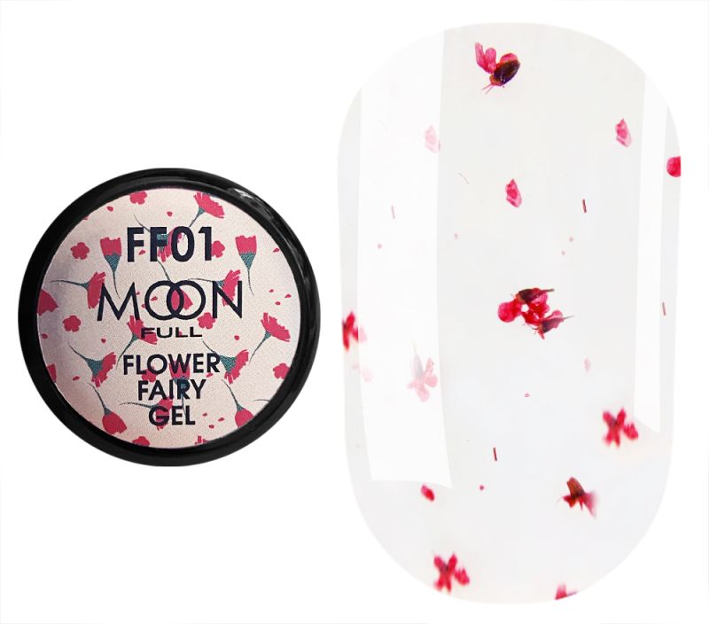 Moon Full Гель с сухоцветами Flower Fairy Gel №FF01, 5 мл