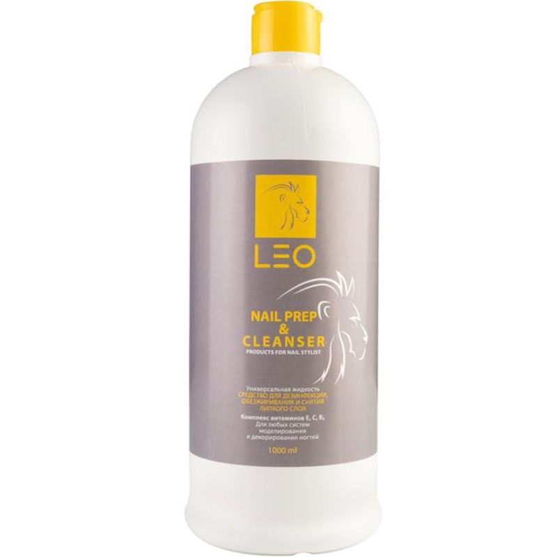 LEO 2in1 Cleanser & Nail prep - means for degreasing the nail and removing the sticky layer, 1000 ml