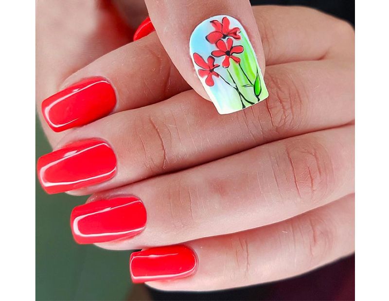 Gel polish Atica GPM 201 Runaway (coral, neon), 7.5 ml