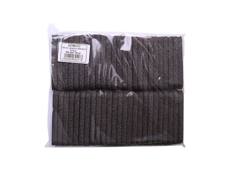 Komilfo replacement files for manicure - MINI BUFF, 360 grit, 18/75 mm, 50 pcs