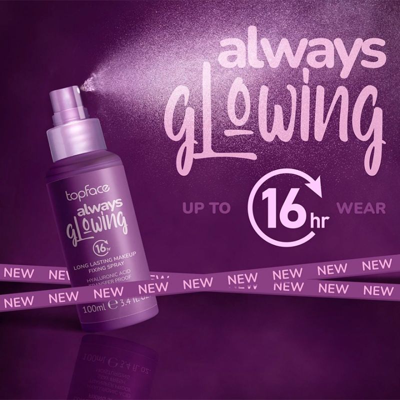 TopFace Spray-fixer "Always Glowing", 100 ml