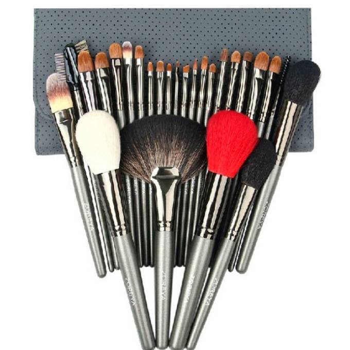 ZOREYA Makeup Brush Set ZP26B, case, black, 26 pcs