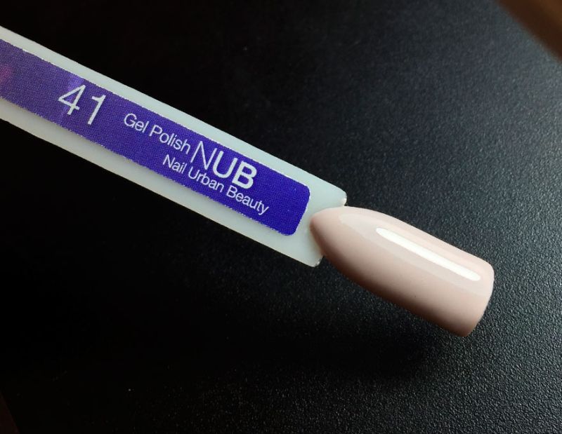 NUB 041 Moment of Triumph gel varnish (beige-gray, enamel), 8 ml