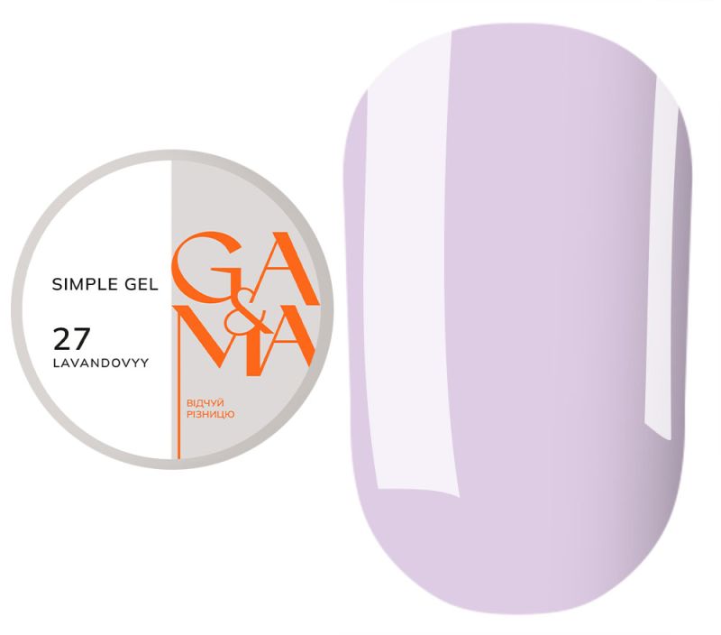 GA&MA Simple gel 027 Lavandovyy, 30 ml